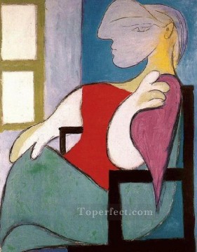 Mujer sentada cerca de una ventana Mujer sentada cerca de una ventana 1932 Pablo Picasso Pinturas al óleo